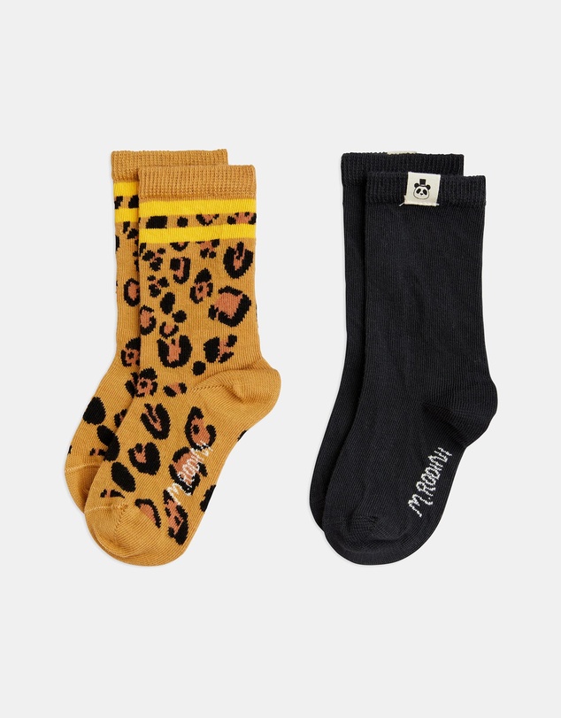 Mini Rodini - 2-Pack Basic Leopard Socks - Babies-Kids