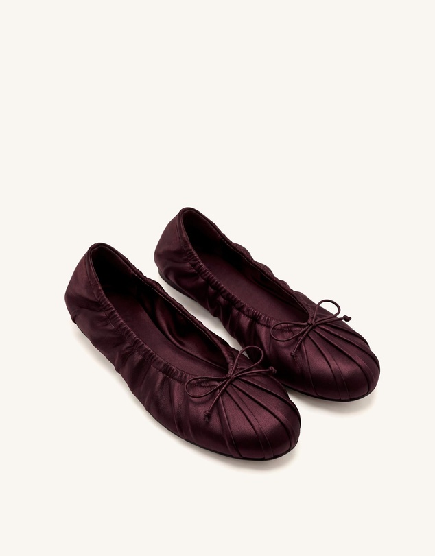 JW PEI - Solenne Ruched Drawstring Ballet Flats