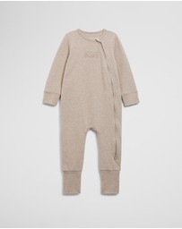 Country Road - Organically Grown Cotton Blend Logo Zip Jumpsuit