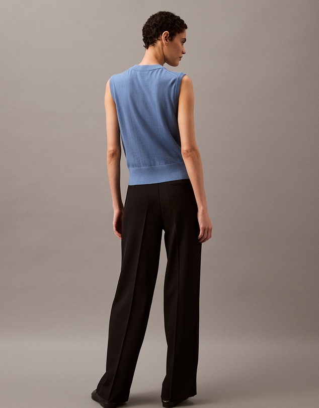 Calvin Klein - Relaxed Crepe Pleated Pants