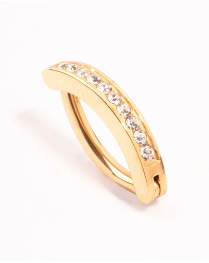 Lovisa - Gold Plated Titanium Curved Belly Ring