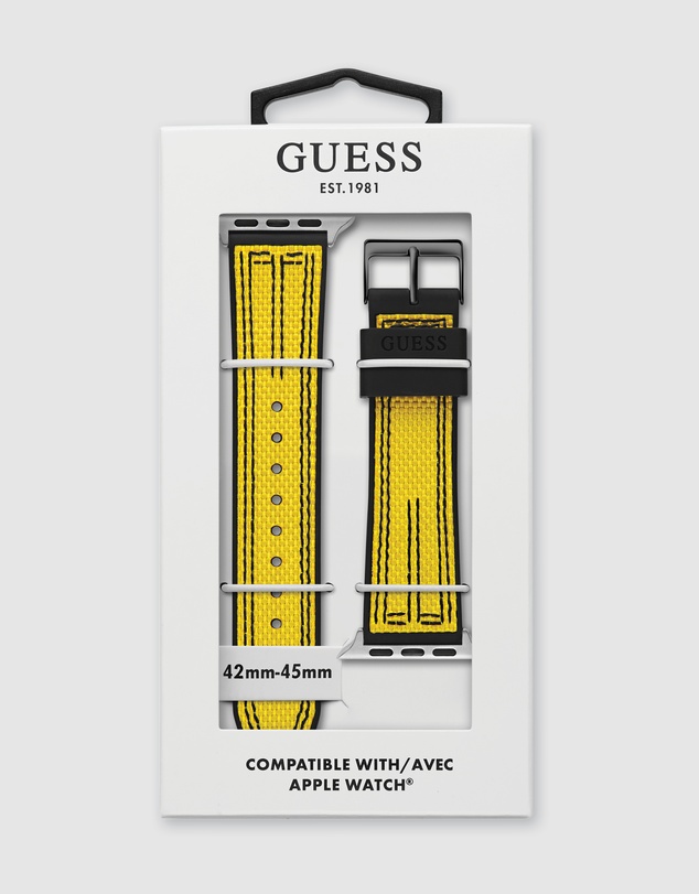 GUESS - Guess Apple Band - Yellow Nylon Flex 42/44/45