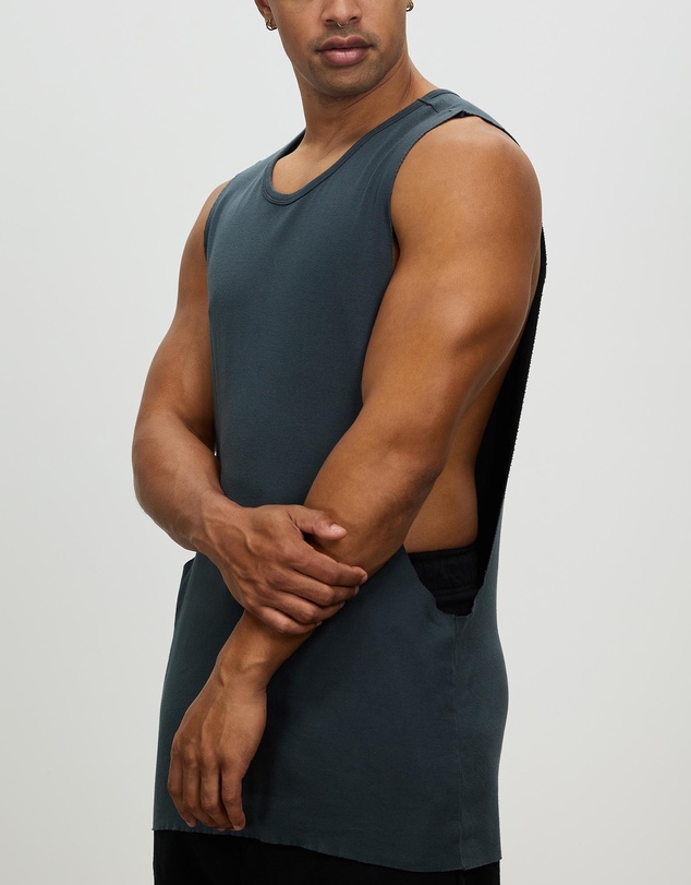 Surrounded By Ghosts - The Titanium Rib Knit Muscle T-Shirt