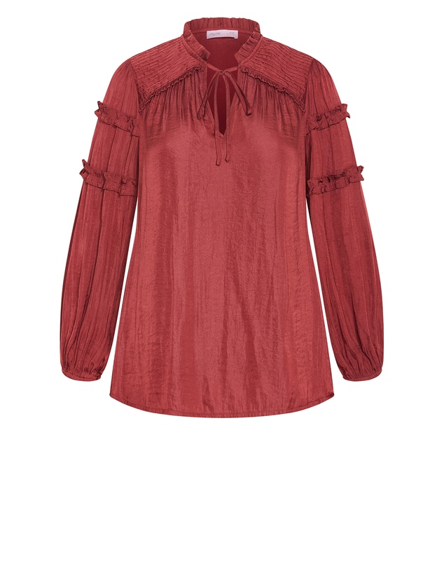 City Chic - Drama Queen Long Sleeve Shirt