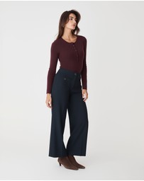 Forcast - Henley Button Up Knit