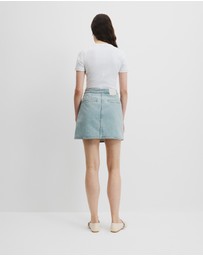 Country Road - Denim Wrap Mini Skirt