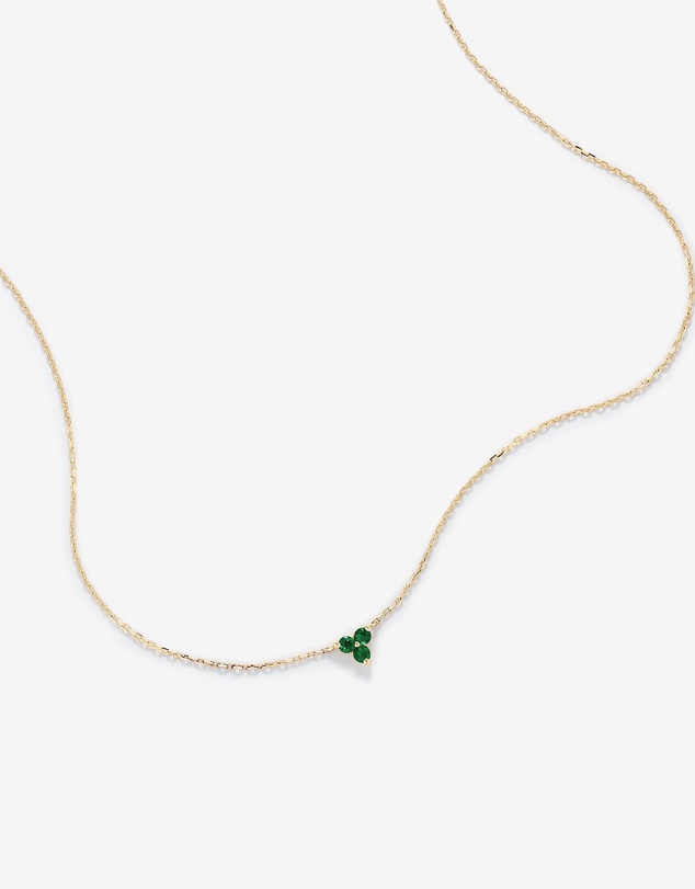 Michael Hill - Emerald Trio Necklace in 10kt Yellow Gold