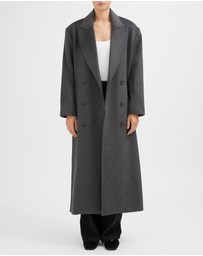 FRIEND of AUDREY - The Double Breasted Longline Wool Coat