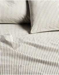 Aura Home - Ticking Stripe Sheet Set