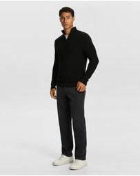 yd. - Washington Zip Cotton Knit Jumper