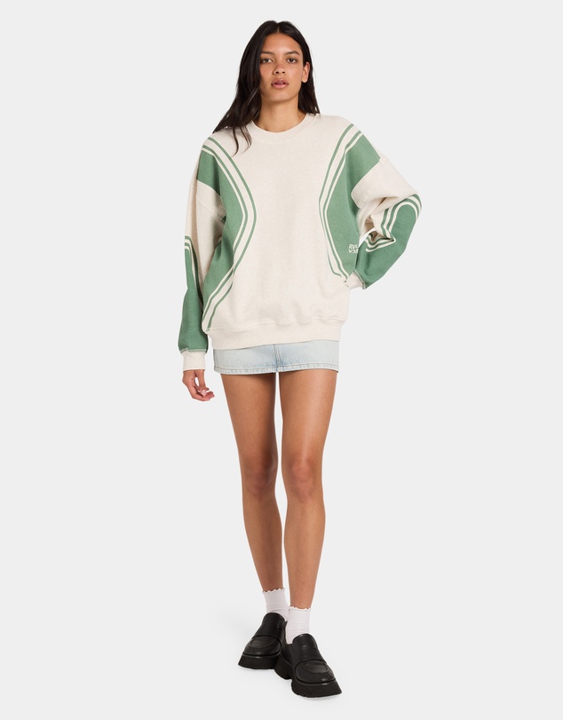 RVCA - Womens Luck Off Pullover Crew Neck
