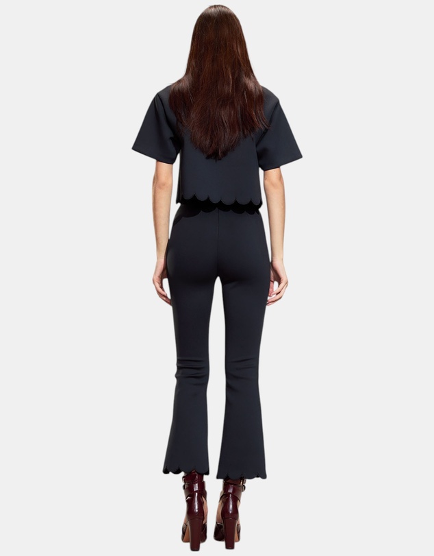 Cynthia Rowley - Scallop Bonded Cropped Pants