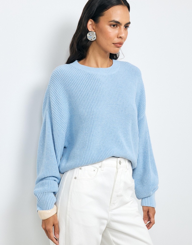 AERE - Cotton Cashmere Blend Relaxed Jumper