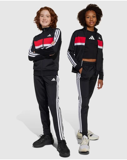 adidas Sportswear - Seasonal Essentials Tiberio 3 Stripes Tricot Tracksuit - Teens