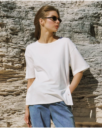 Soon Maternity - Luna Button Cotton Top