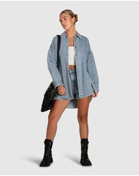 Belle & Bloom - Into Him Oversized Denim Shirt