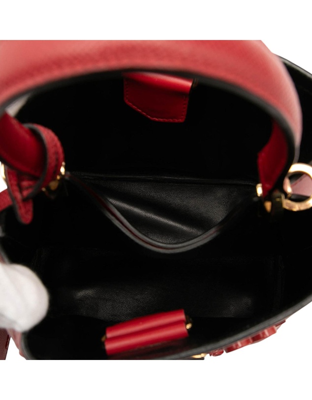 Pre-Loved by Azura Reborn - Pre-Loved Small Embellished Saffiano Cuir Panier Satchel