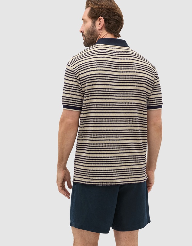 Seed Heritage - Stripe V Neck Polo