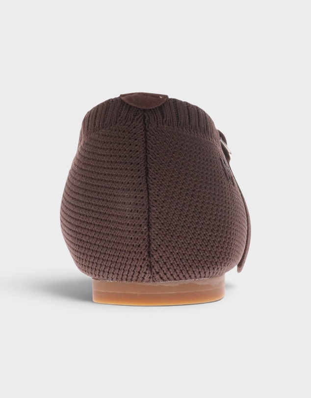 Mia Vita - Violet Open Knit Flat - Chocolate