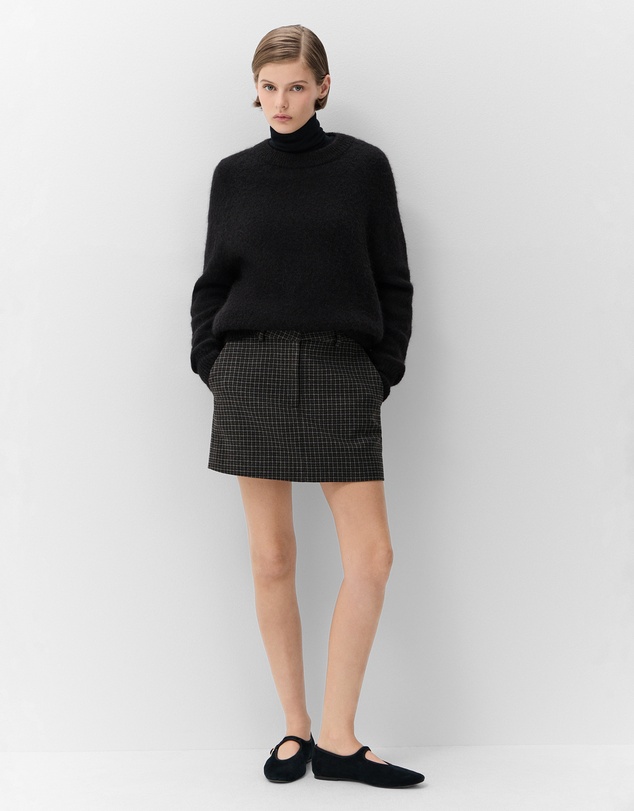 UNISON - Check Tailored Mini Skirt
