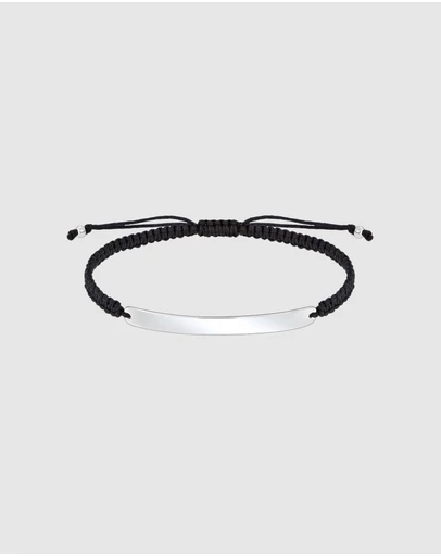 Kuzzoi - ICONIC EXCLUSIVE - Knotted Nylon Bracelet with Sterling Silver Elements