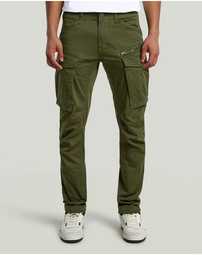 G-Star - Rovic Zip 3D Regular Tapered dk bronze green