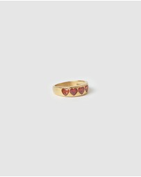 Arms Of Eve - J'adore Gold Ring - Red