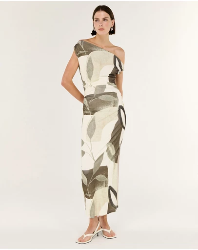 Staple the Label - Ophiele Twist Midi Dress
