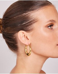 Zoe Olivia - Waterproof Dome Hoop Earrings