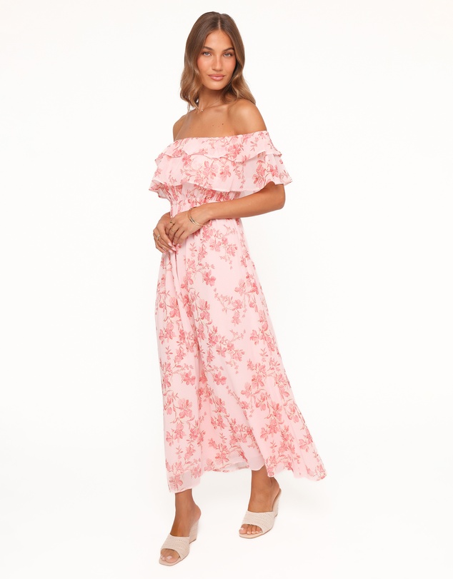 Petal & Pup - Majesty Maxi Dress - Rose Pink Floral