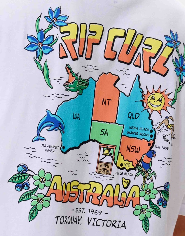 Rip Curl - Australia Map Desto Tee