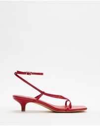 Dazie - Mikayla Strappy Kitten Heels