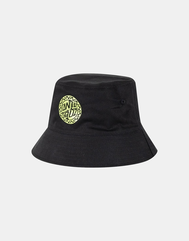 Santa Cruz - Malba Crash Dot Mono Reversible Bucket Hat - Teens