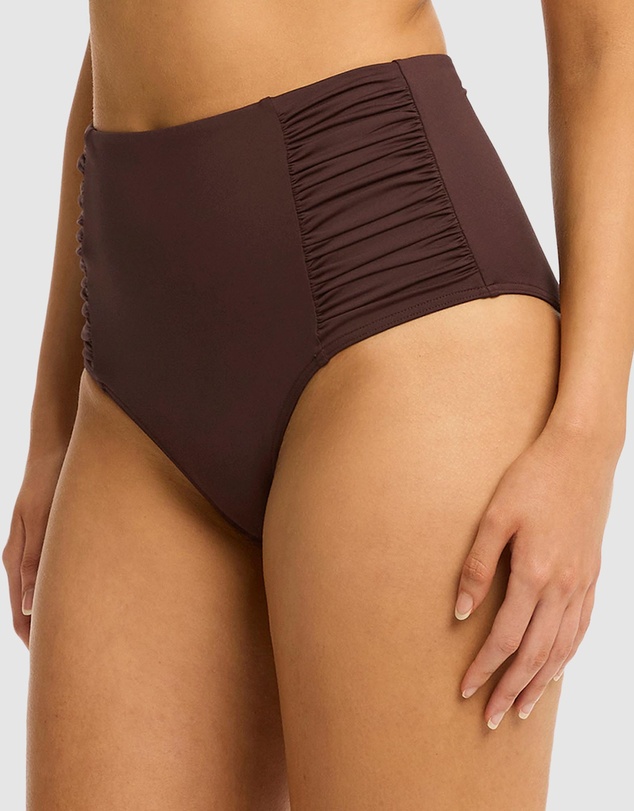 Sea Level Australia - Essentials Edit High Waist Gathered Side Pants