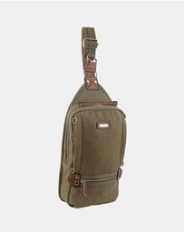 Pierre Cardin - Pierre Cardin Canvas Cross Body Sling Bag