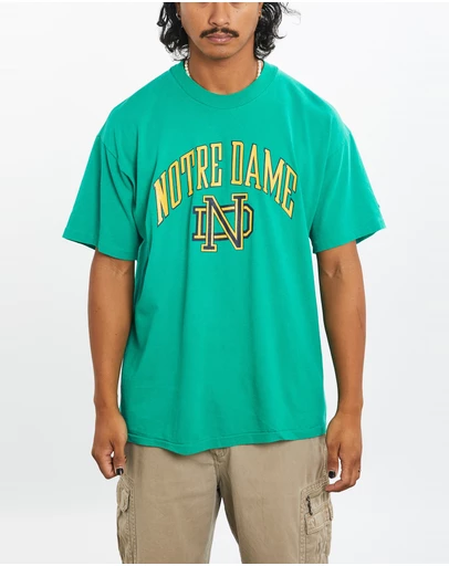 Vintage by The Real Deal - Pre Loved - 90s Champion University Of Notre Dame Tee
