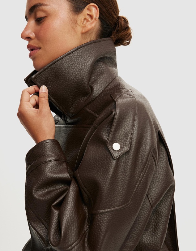Cotton On - Cove Faux Leather Jacket