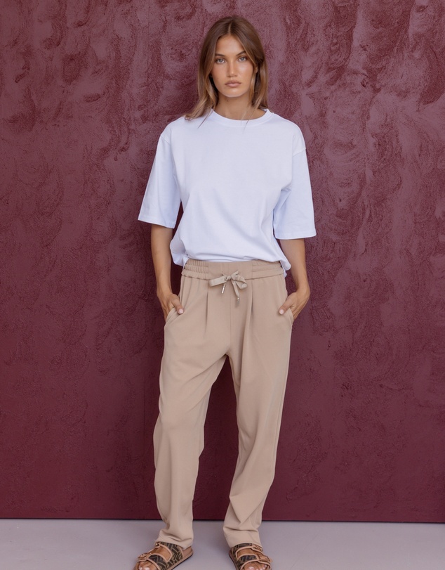 ALEXANDRA - Demi Pants Beige
