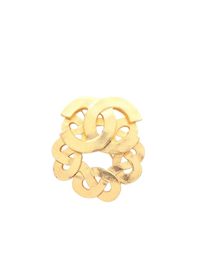 Pre-Loved by Azura Reborn - Pre-Loved CC Gold Plated Twisted Brooch