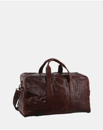 Pierre Cardin - Pierre Cardin Rustic Leather Business/Overnight Bag
