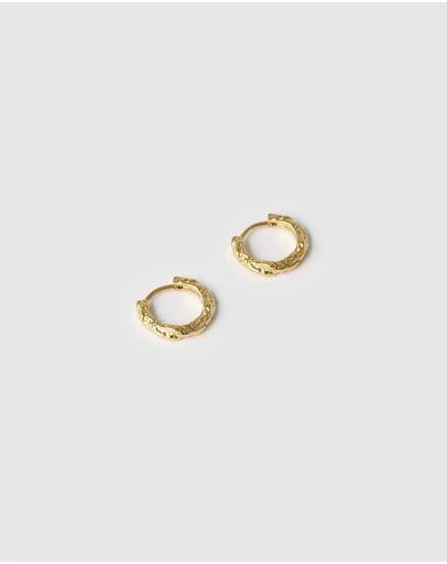 Arms Of Eve - Kira Gold Hoop Earrings - Mini