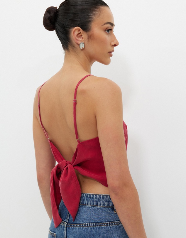 Calli - Cupro Scarf Top