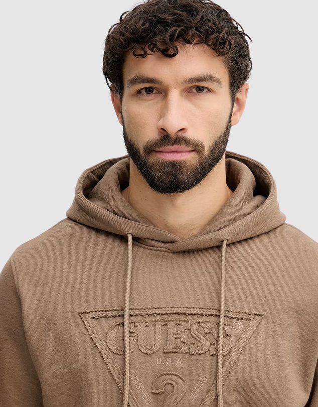 GUESS - Triangle Raw Patch Hoodie