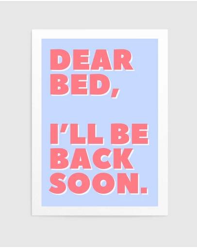 Olive et Oriel - Letter To My Bed by Athene Fritsch Art Print