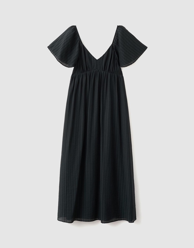 M.N.G - Textured Dress with Gathered Detail