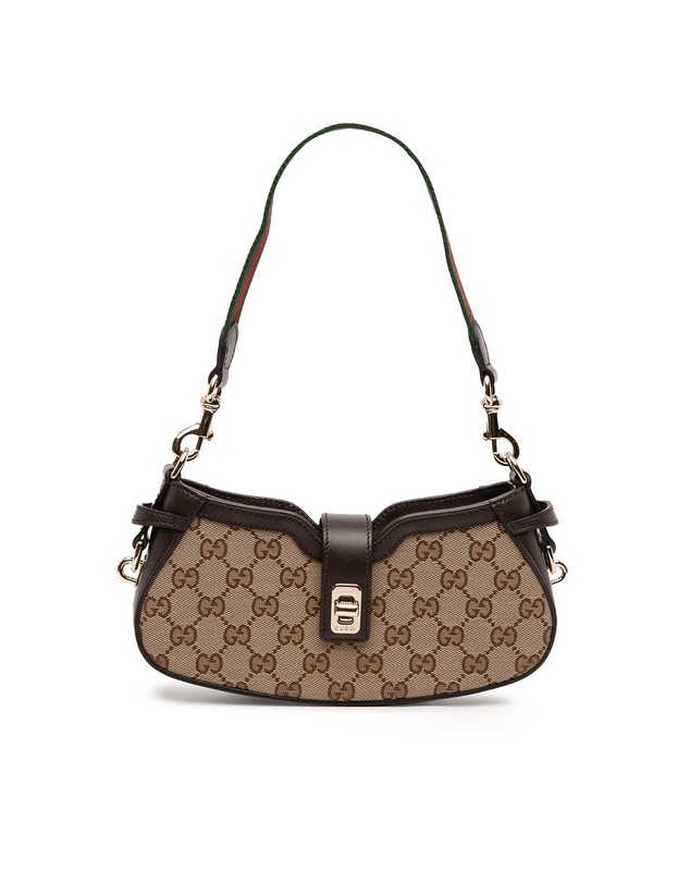 Pre-Loved by Azura Reborn - Pre-Loved Mini GG Supreme Moon Side Web Shoulder Bag