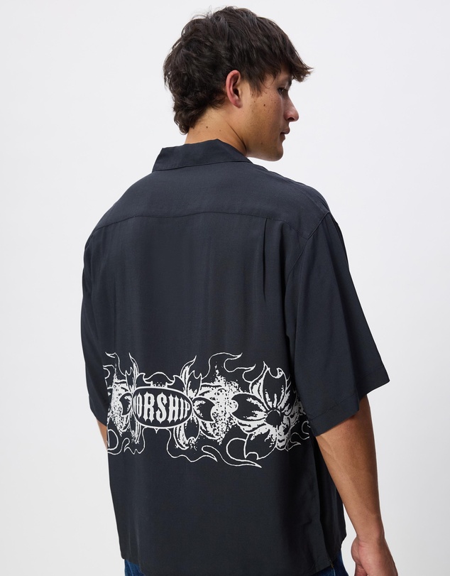 Worship - Tropical Heat Crop Bowling Shirt