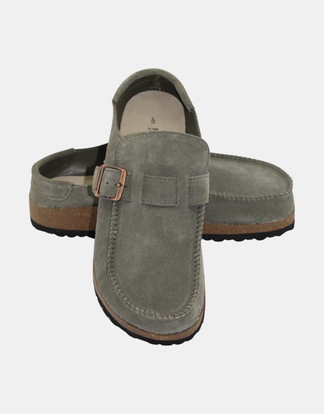 Human - Winnie Women's Moccasin Slip-ons Vintage Green