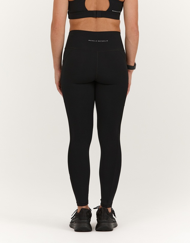 Muscle Republic - Sculpt Bonded Waist Pocket Full Length Leggings