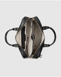 Republic of Florence - The Madrid Matt Black Briefcase